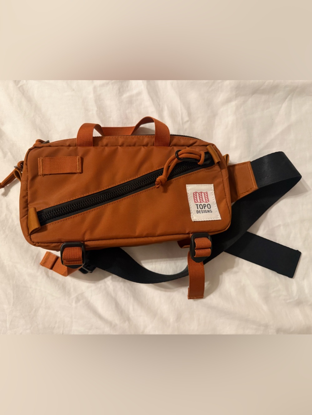 Topo Designs Mini Quick Pack – Clay / Burnt Orange Crossbody Sling Bag NWOT